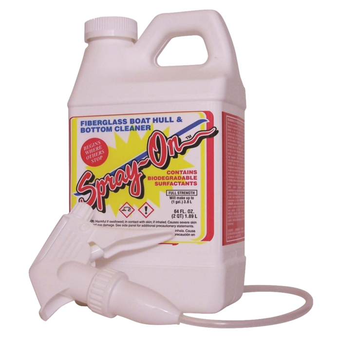 F1000 Fiberglass Hull Cleaner 1/2 Gallon Toonbrite SprayOn M&L